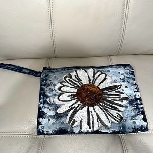 Clutch painted handbag